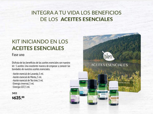 Kit 1 de aceites esenciales